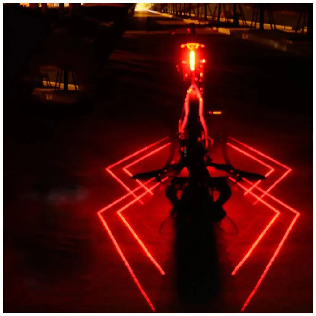 

Bicycle Tail Light Rechargeable LED Laser Spider Design for Night Cycling Outdoor Riding Safety Warning Equipment