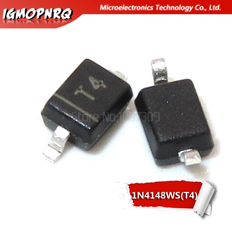 100pcs 1N5819 1N4007 1N4148 SMD diode 0805 SOD-123 1N4148WS 1N5819WS B5819WS SOD123 SOD-323 1206 SOD323