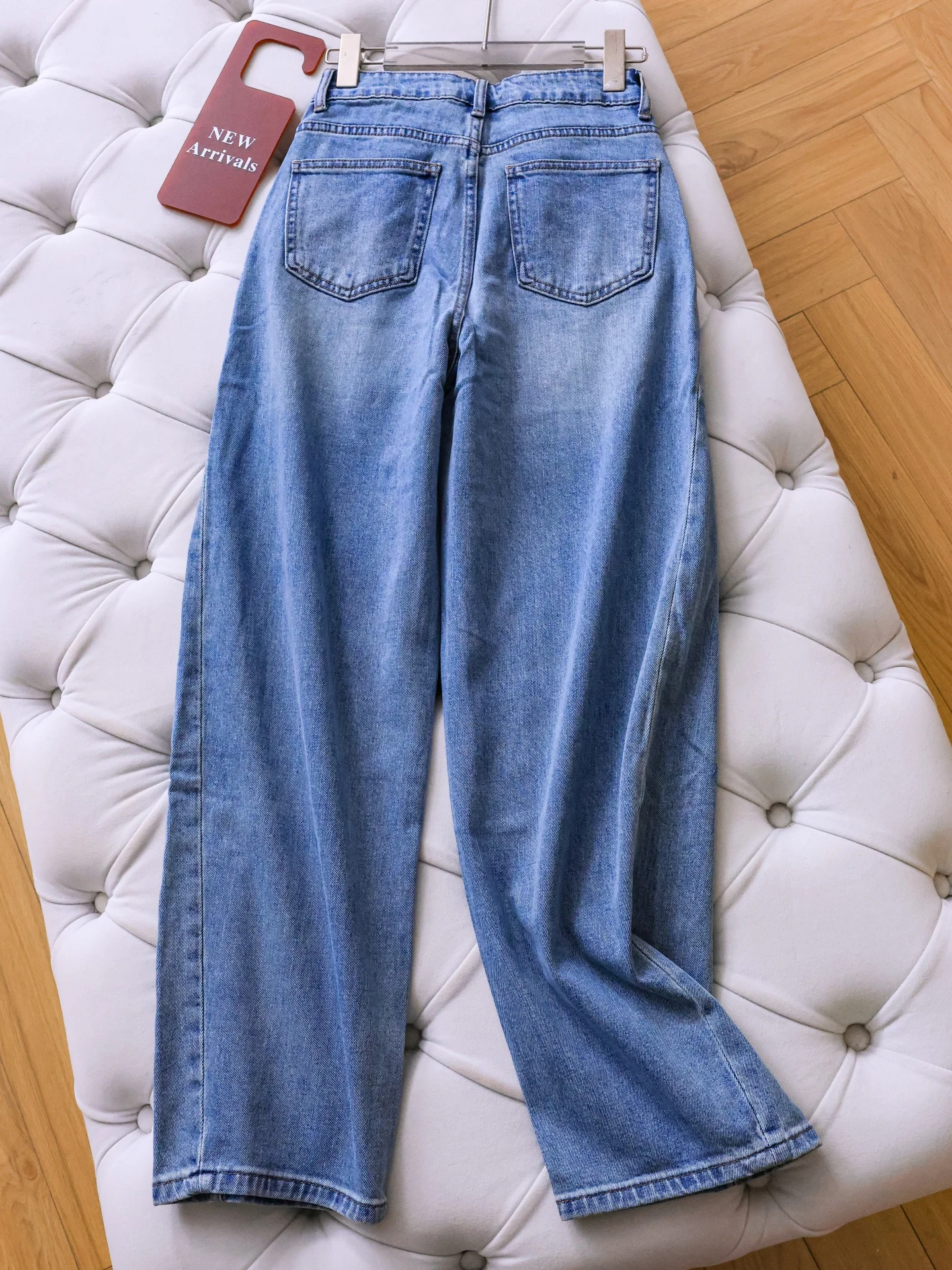 High Waist Wide Leg Jeans Women's High Waist Denim Pants Non-Pick Leg Shape Split Design Versatile Banana Pants