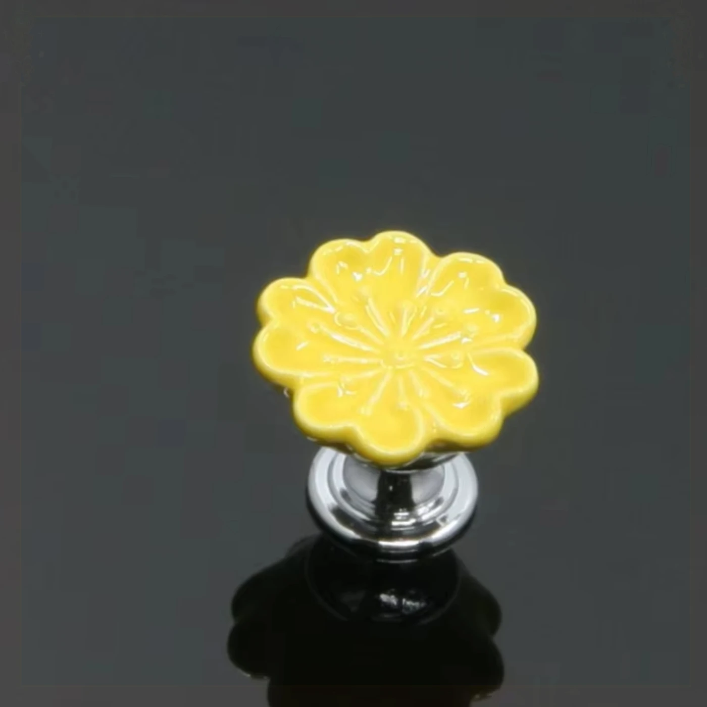 Puxador de armário redondo vintage com design europeu de orquídea para gavetas de guarda-roupa de armário de cozinha