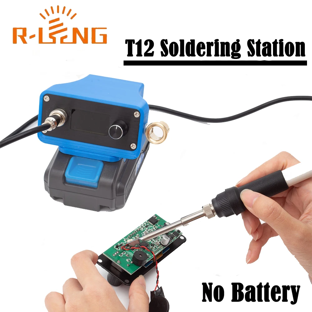 

OLED Digital T12 Soldering Iron Station For Hart 20V Lithium Battery Adjustable Welding Station for DIY Repair(NO Battery )