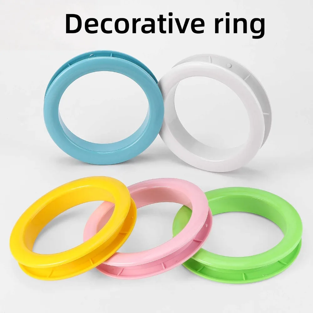 Multi‑Color ABS Plastic Round Oval Decorative Cover Children Bed Edge Guard Decorative Ring Dia18CM 25CM Furniture Hole