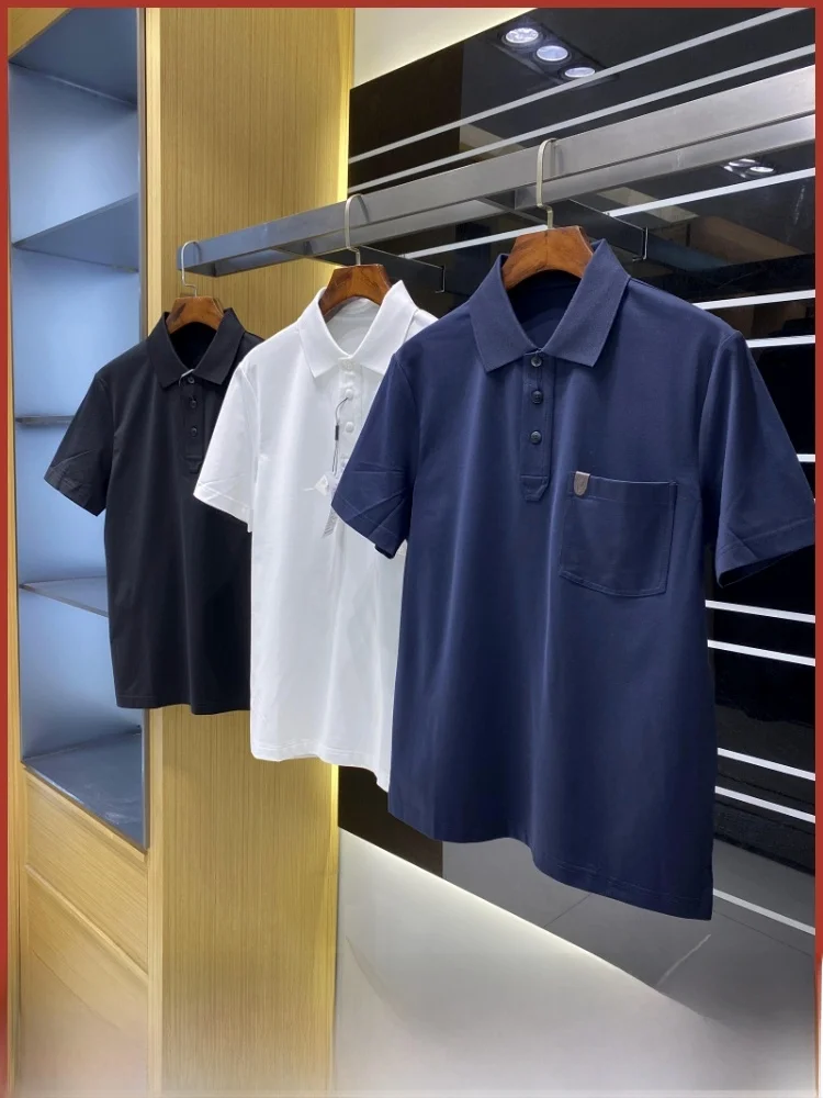 

Pure Cotton Giza45 Long Staple Cotton Men's irt Sli Urban Faion Summer Casual Wear Comfortable Breathable Top