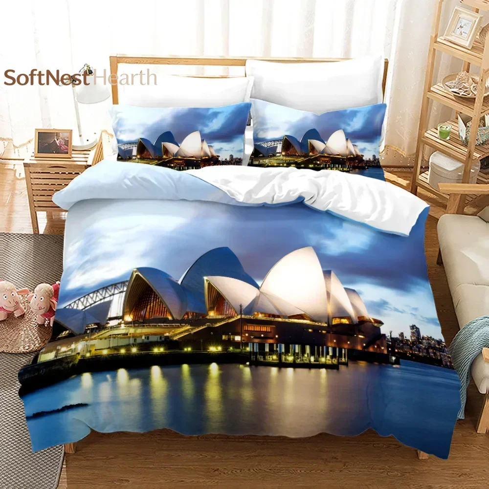 2026 Statue Of Liberty Duvet Cover King Queen Attractions In New York Quilt Cover Adults European Famous Buildings Polyester Bed