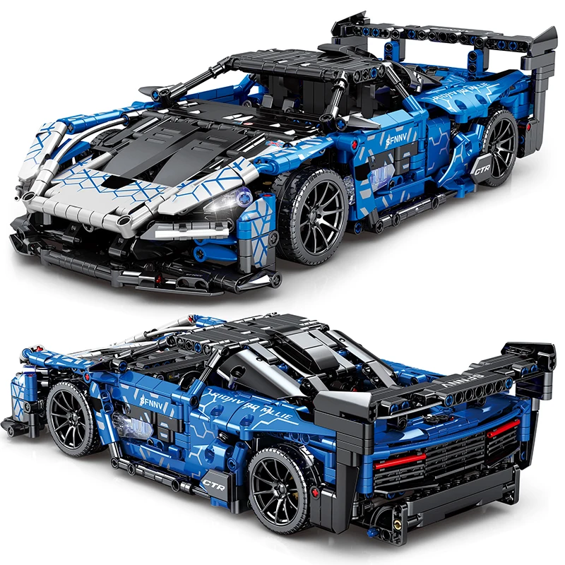 Sports Car Building Blocks Toys Adults Kits，1:14 MOC Building Set Raceing Car Model for Boys Age 12-16 8-14，(1404 Pieces)