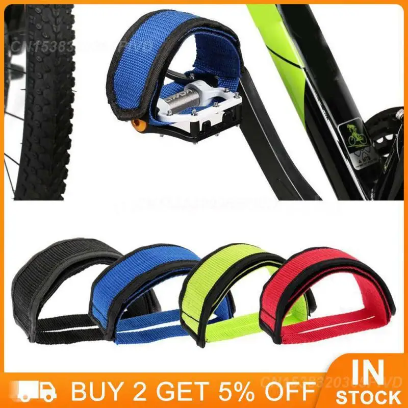 Bike Foot Strap Bicycle Ultra Light Pedal Dog Mouth Cover Strap Foot Strap Anti-slip Adhesive Straps Pedal Toe Clip Bike Parts