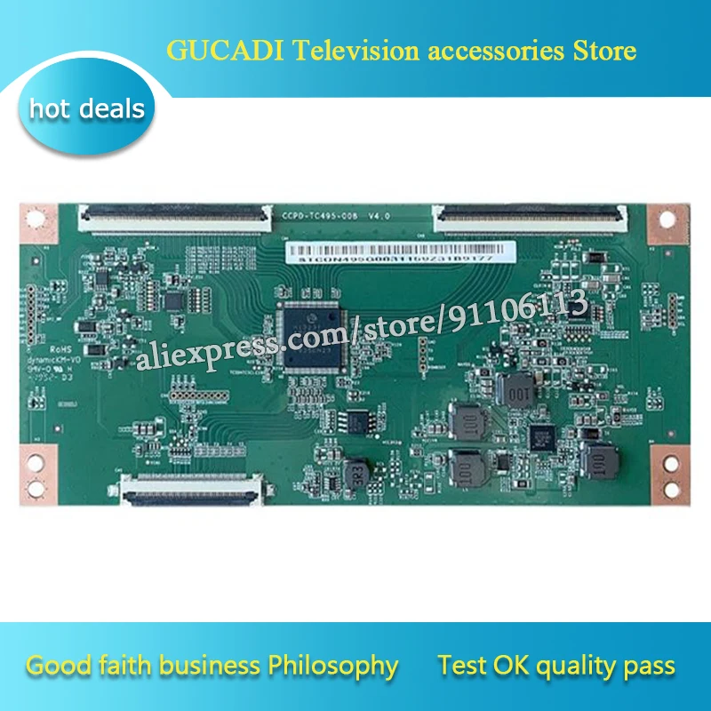 For 50inch T-con board logic board CCPD-TC495-008 V4.0 CCPD TC495-008 V4.0  good working