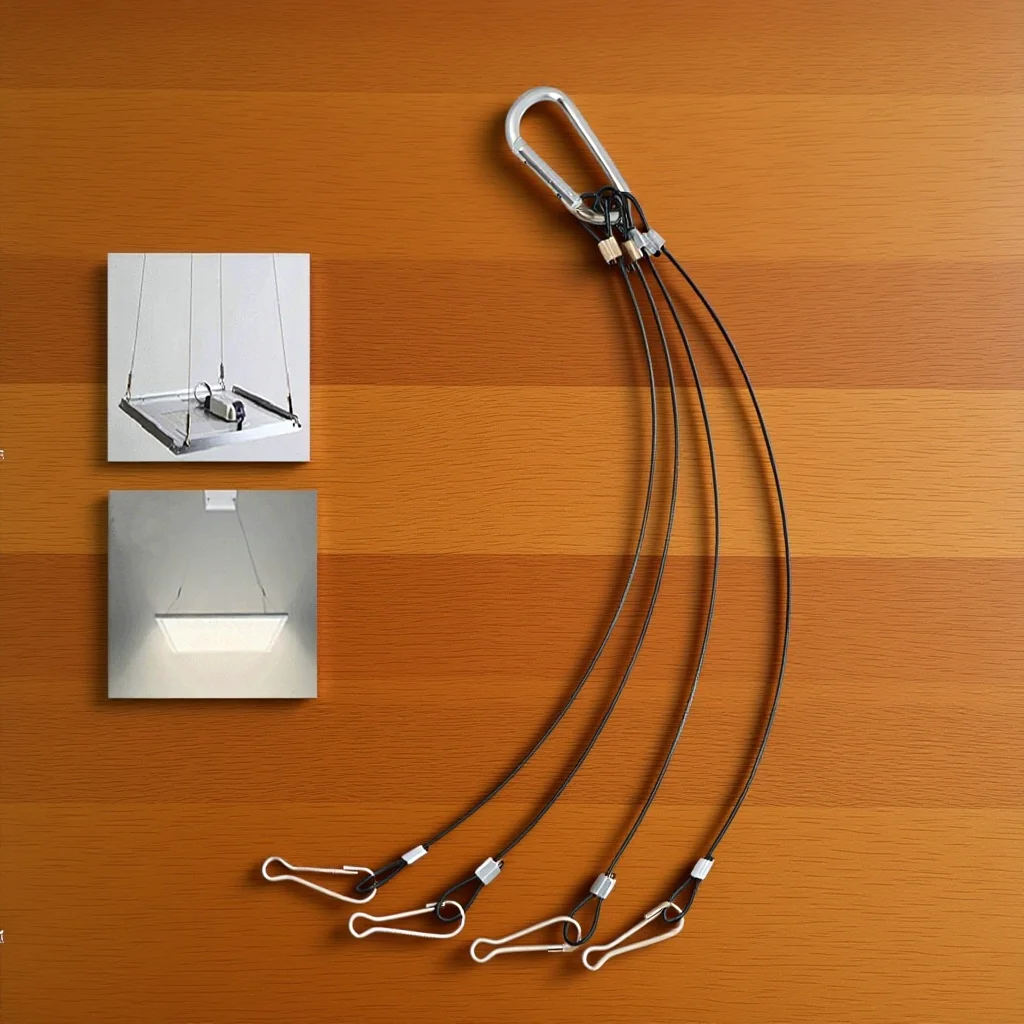 10 قطعة النبات تنمو ضوء شماعات قوية الفولاذ المقاوم للصدأ حبل معلق ل LED تنمو أضواء 300 مللي متر سلك خفيف طويل حبل هوك عدة