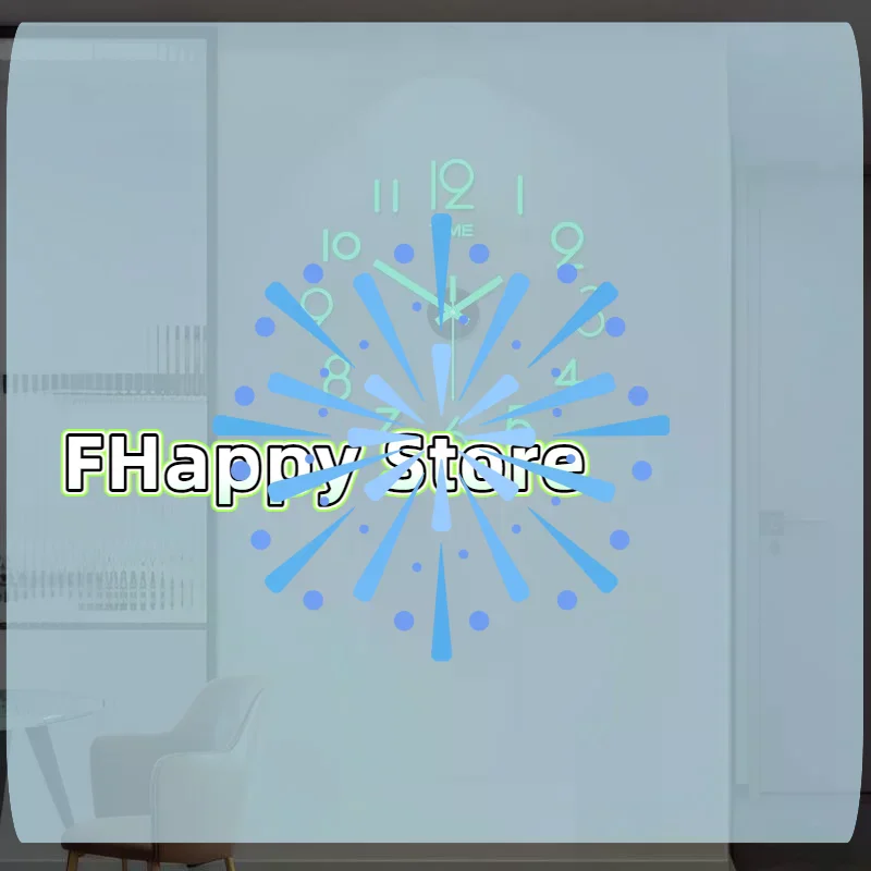 [MA]2026 Modern Design Large Wall Clock 3D DIY Quartz Acrylic Mirror Stickers Living Room Home Decor[MA] view 2