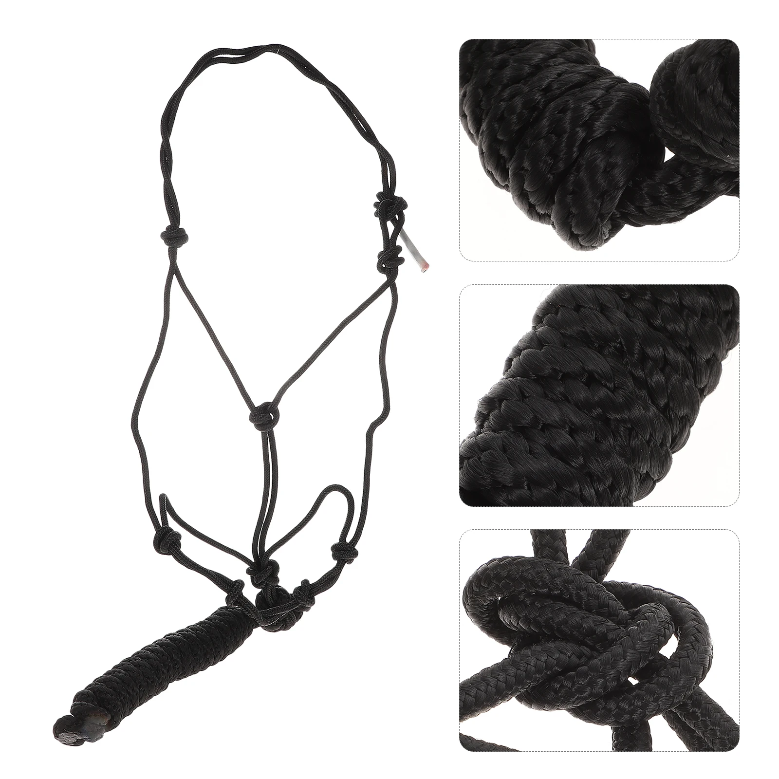 الرسن معدات التدريب المقاومة للاهتراء المحمولة خفيفة الوزن سلامة ركوب طوق في الهواء الطلق الحصان رئيس طوق #3