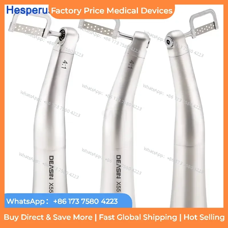 2026 X55/X55L Optic/ Non-Optic Orthodontic 4:1 Contra Angle Handpiece for Reciprocating Interproximal fastshipping