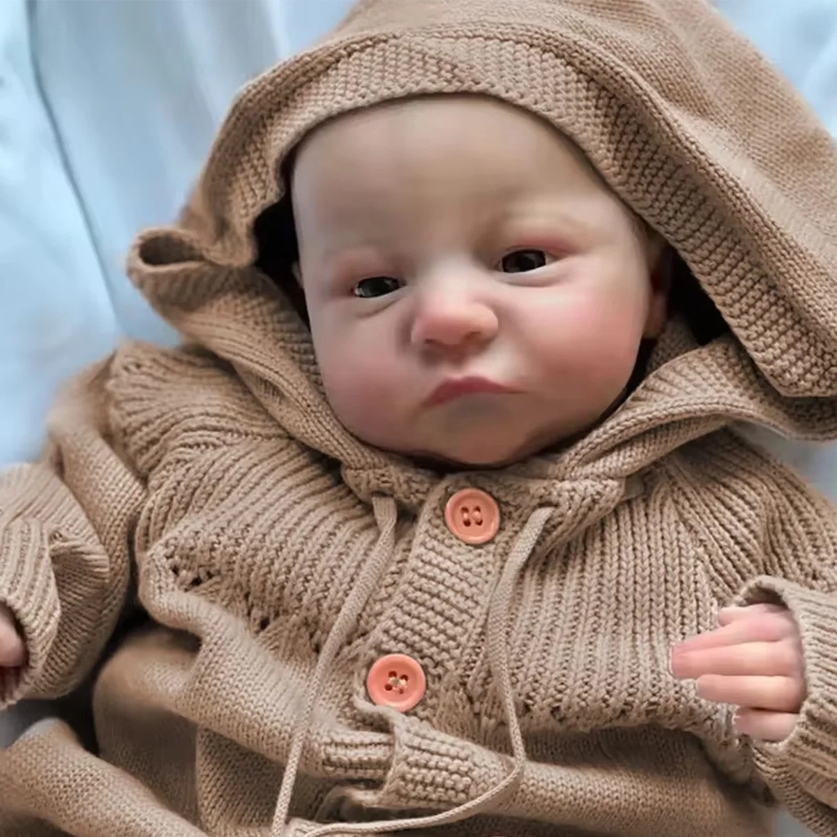 

JOYORA 49CM Reborn Doll Newborn Baby Size Doll 3D Skin Art Doll High Quality Handmade Doll Realistic Fashion Doll Birthday Gift