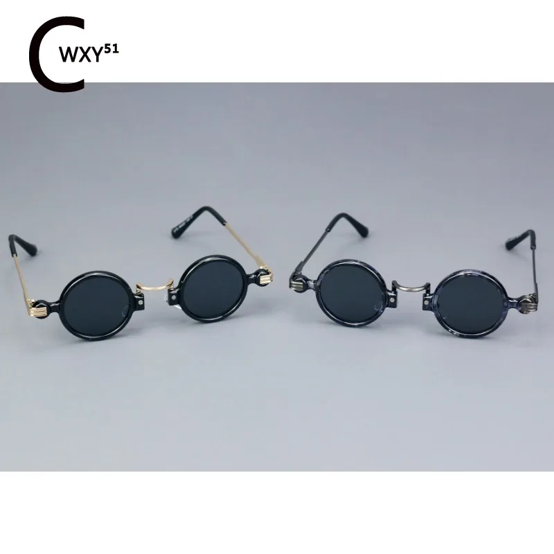 Fashion Avant-garde Round Frame Sunglasses Rock Dance Party Decoration Personality Sunglasses for Men and Women