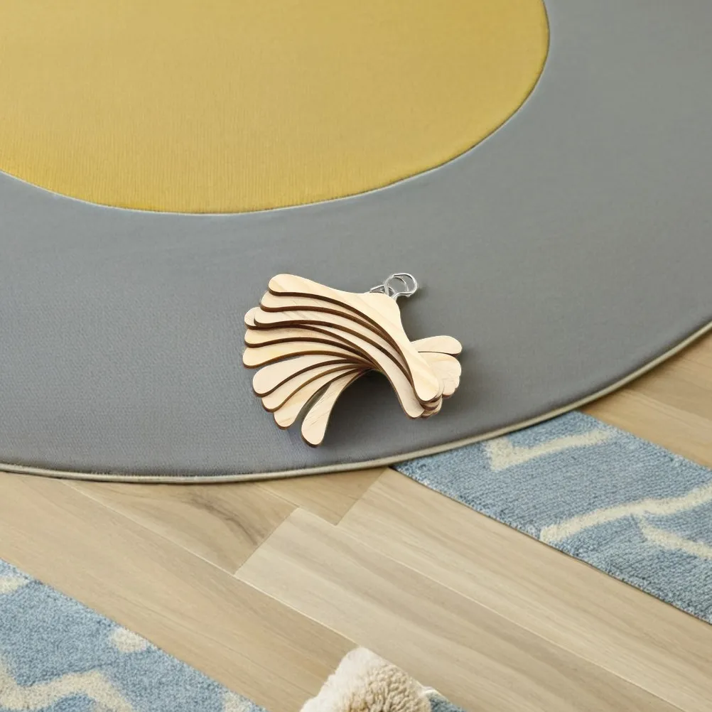 

20 шт. деревянных мини-вешалок для шкафа, натуральные, элегантные, для хранения и демонстрации, органайзер для гардероба, для кукольного домика, спальни