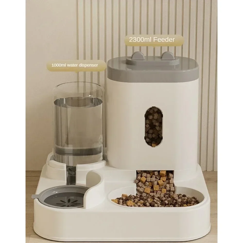 Automatic Feeder Cat Dog Food Bowl with Water Fountain Large Capacity Pet Water Dispenser for Small Dogs Cats Pet Feeder Drinker