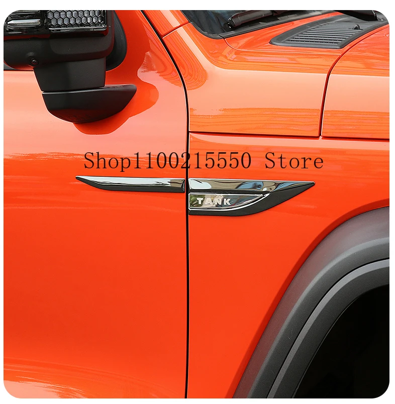 Great Wall WEY Tank 300 2022 2023 Retrofit Leaf Panel Side Marker Blade Car Marker Fender Personalized Body Trim Accessories