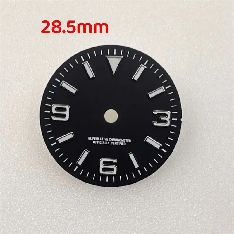 Mod 28.5mm 31mm Watch Parts NH35 BGW9 Blue Green Luminous Watch Dial Fits for NH36 NH34 4R35 Mechanical Movement 3 3.8 O'Clock
