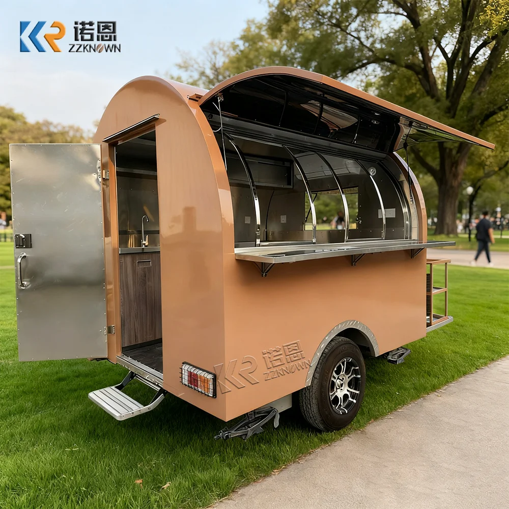 Fast Food Carts Mobile Kitchen Restaurant Hot Dog Cart Taco Truck Coffee Trailer Food Kiosk Truck Bbq Concession Trailer