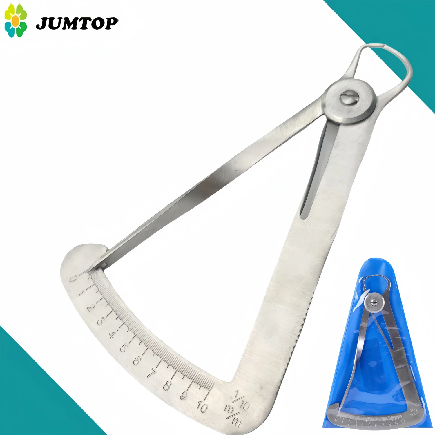 

Dental Wax Caliper - Stainless Steel Thickness Gauge for Metal & Wax Measurement, Dentistry Lab Tools