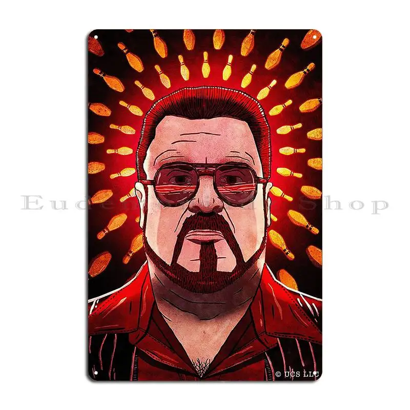 The Big Lebowski Walter Sobchak Metal Plaque Poster Funny Home Club Design Pub Tin Sign Poster