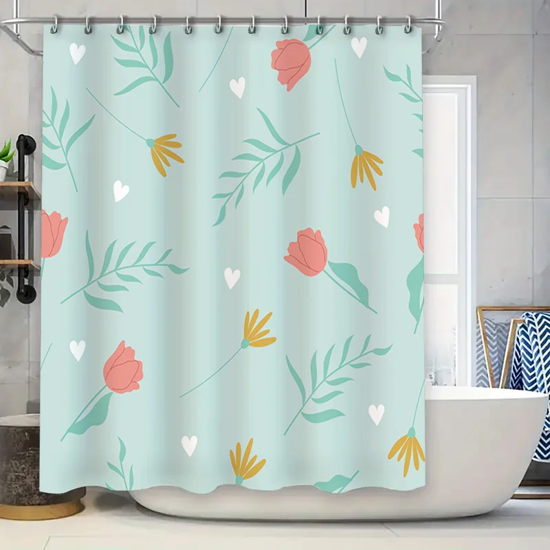 

Восхитительная занавеска для душа с цветочным рисунком Прикосновение природы для украшения вашей ванной комнаты!