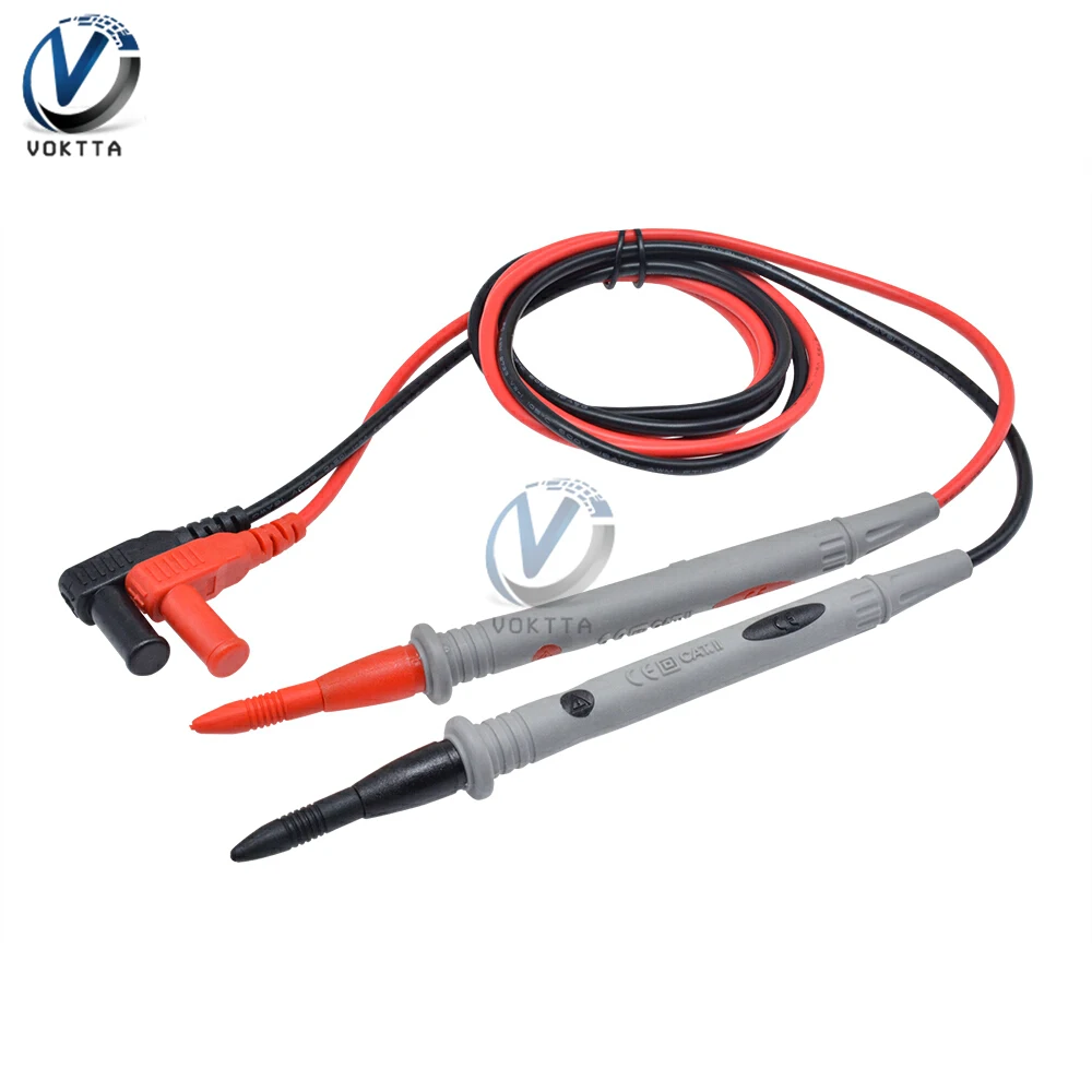 Bolígrafo de prueba de multímetro Universal, 1000V, 20A, 10A, cables, kits de prueba de sonda multímetro, cable de pluma de cobre puro chapado en oro de 72cm/110cm