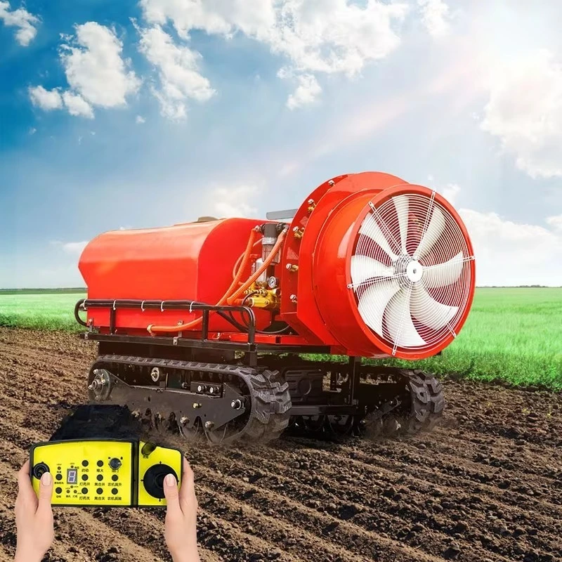 High Capacity Tracked 400L  Agriculture Use Remote Control Sprayer 13Hp 13.5Hp  Engine Sprayer Machine
