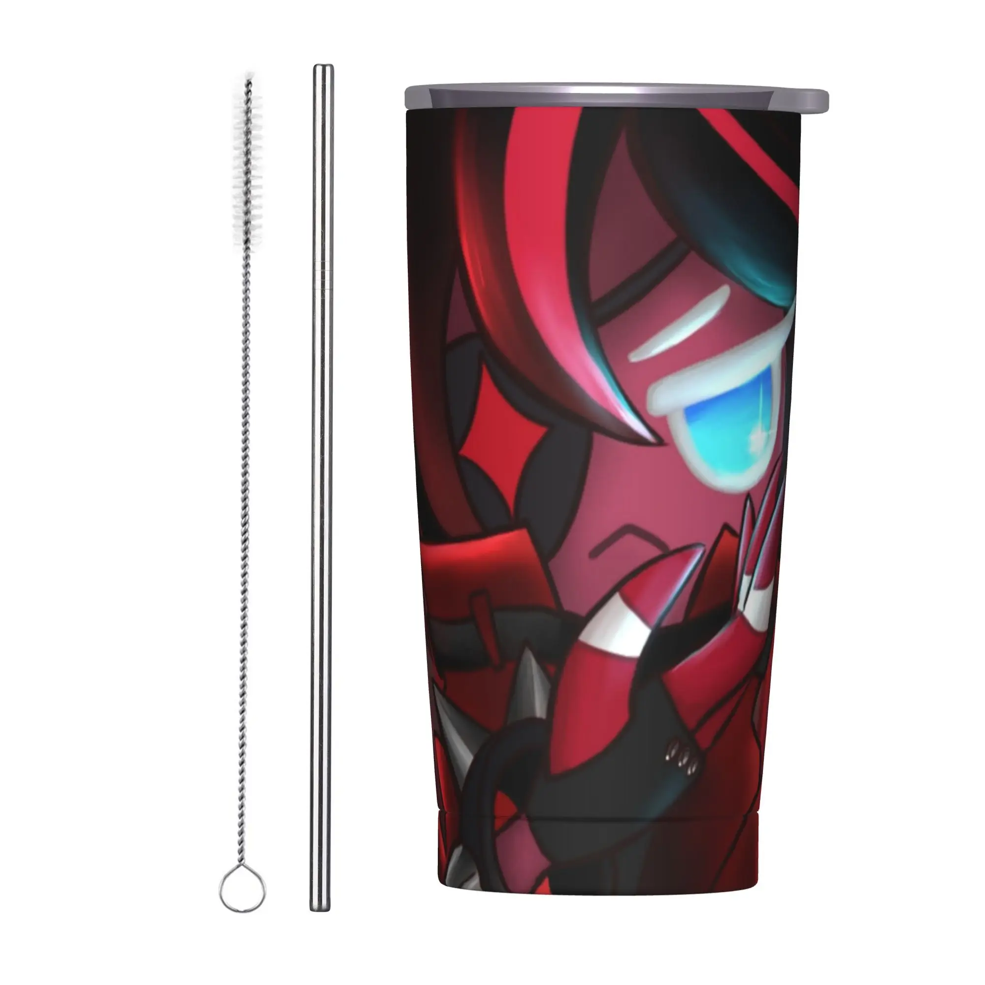 Hellhounds Insulated Tumbler with Straws Cookies Runs Kingdoms Stainless Steel Thermal Mug Office Home  Bottle Cup, 20oz