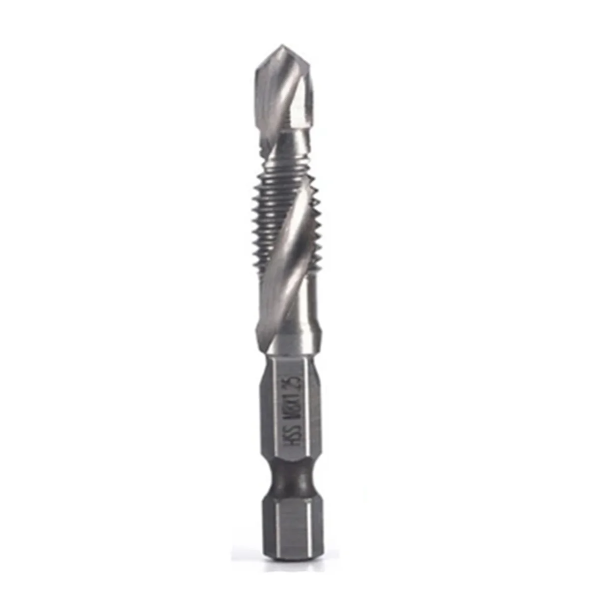 M8X1.25mm High-Speed Steel 4341 Titanium Plated Composite Tap Drill and Tap Integrated Machine Tap Open and Chamfer Tool