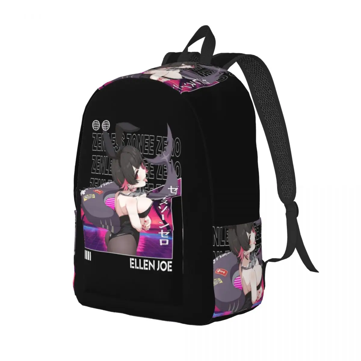

Ellen Joe - Zenless Zone Zero Student Backpack School Bag Hiking Travel Daypack for Boys Girls Fashion Bookbag Shoulder Bags