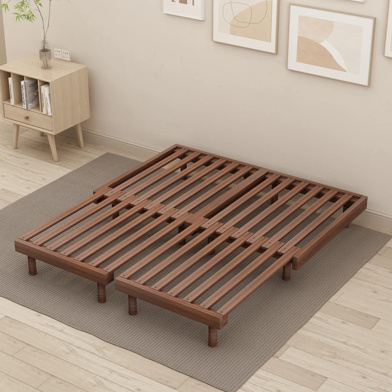All solid wood, sofa bed, oak, modern, simple, pull-out, expansion bed, small apartment