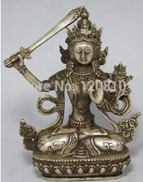 

RARE china silver BLESS Tibet Buddha statue