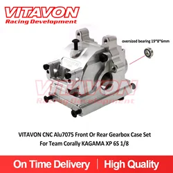 VITAVON CNC Alu7075 Set custodia cambio anteriore o posteriore per Team Corally KAGAMA XP 6S 1/8