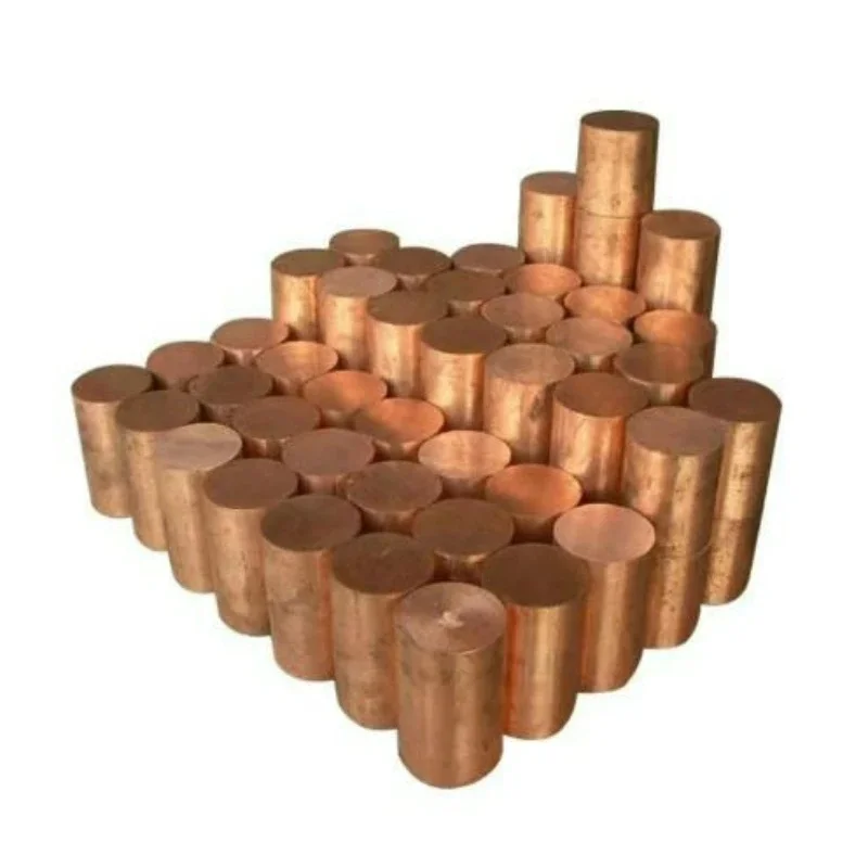 T2 Pure Copper Rod 99.9% Oxygen-Free Red Copper High Purity Round Bar For Conductive Grounding Heat Dissipation Diameter 3-35mm