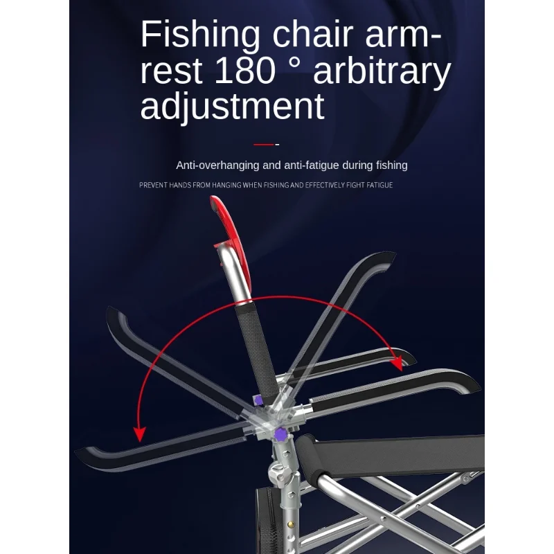 Folding Multifunctional Aluminum Alloy Fishing Chair, Wild Fishing Chair, Table Fishing Chair, New, 2021