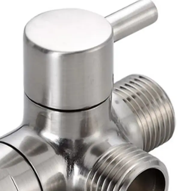 Bathroom Three Way Water Divider Top Spray Bath Arm Splitter For Fixed And Handheld Shower Head Home Plumbing Fixture