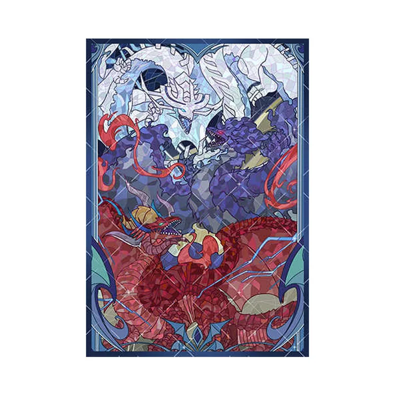 

50 шт./компл. 63X90 мм «сделай сам», Yu-Gi-Oh! Рукав для карты линейки дракона, цветная флэш-карта Ygo, защитный чехол, аниме-карта, подарочные игрушки