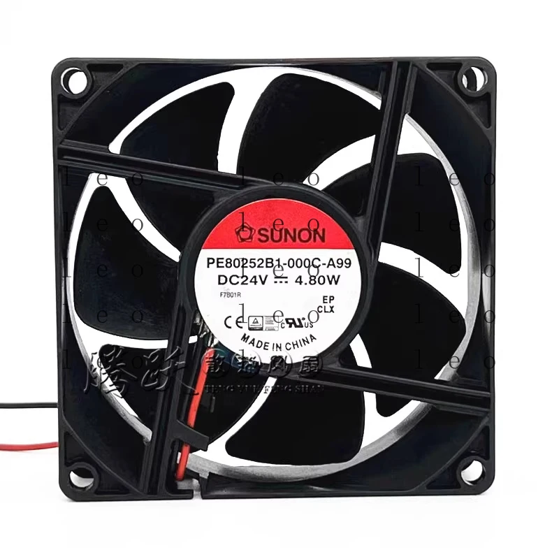 1PCS SUNON PE80252B1-000C -A99 DC24V 4.8W 2-wire inverter cooling fan 8cm 8025