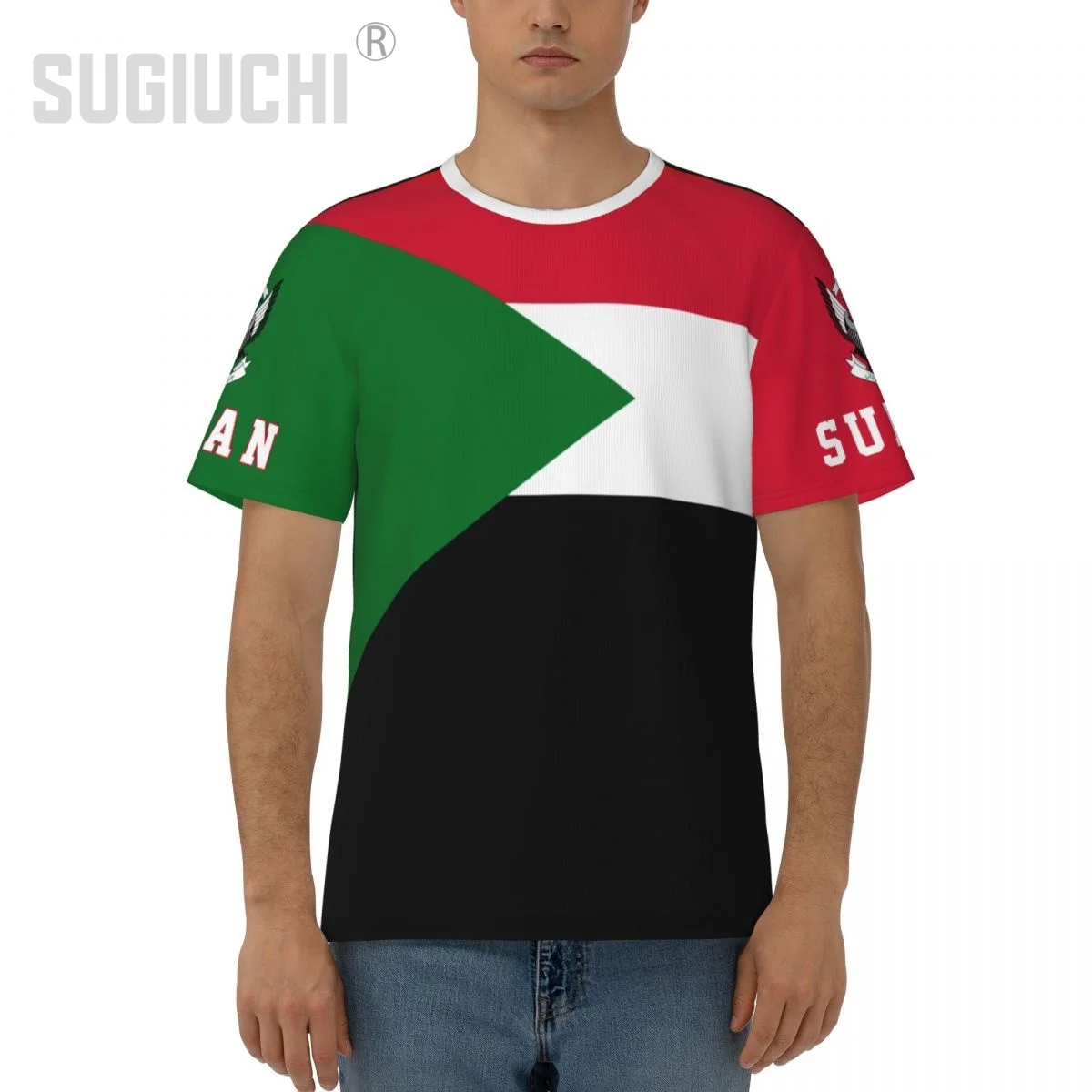 Unisex Nation T-shirt Sudan Flag Sudanese T-shirts jersey For Men Women Soccer Football Fans Gifts Custom clothes tee