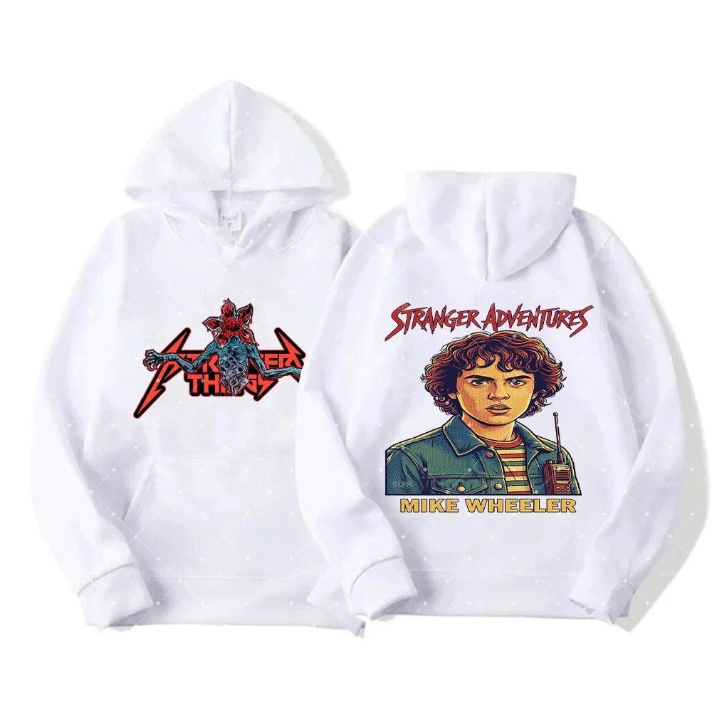 

Stranger Adventures Mike Wheeler Kids and Adult Matching Hoodies, Retro Pop Art Style Family Sweatshirts for Fans