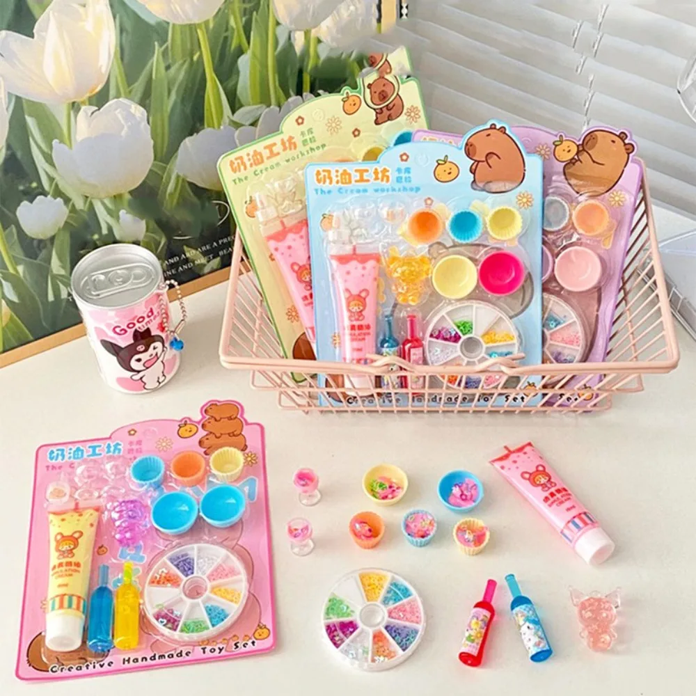 

Handmade Ice Cream Dessert Making Cartoon Funny Simulation Cream Set Small Parts Creative Cake Model Making Toy