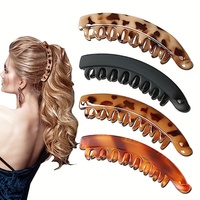 Matte Banana Hair Clip Fish Shaped Hairpin Ponytail Headband For Women Hair Accessories HairgripsTwist Clamp Barrettes Headwear