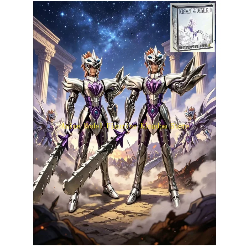 

In Stock ST Model Saint Seiya Myth Cloth EX Grani Sigmund God Warrior Asgard Grey Metal Armor Action Figure Toy Collection Gift