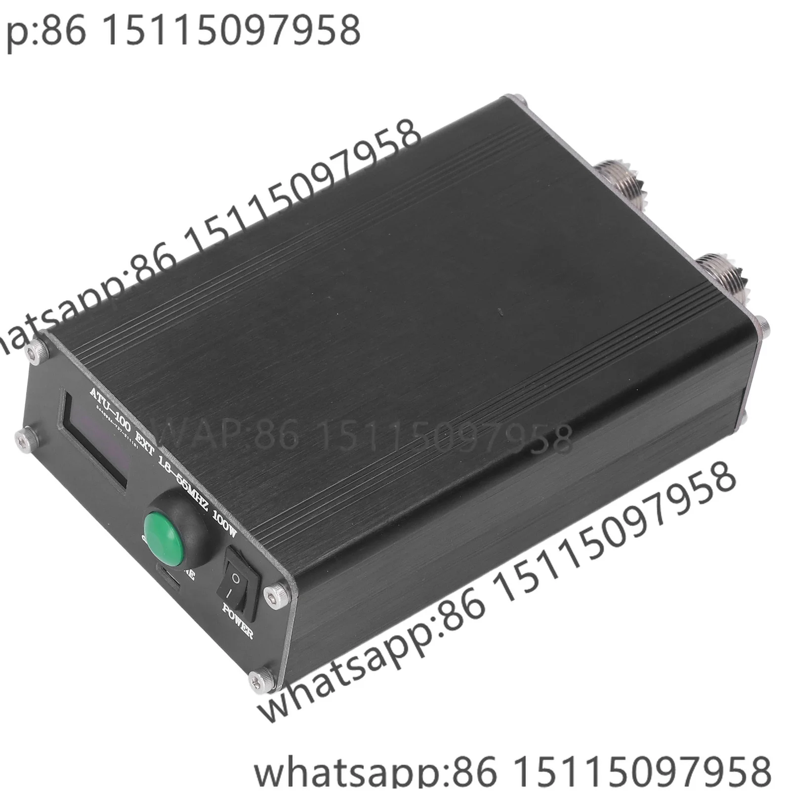 

ATU‑100 Mini Antenna Tuner Mini Automatic for Radio Equipment 1.8~55MHz 0.96IN with Housing