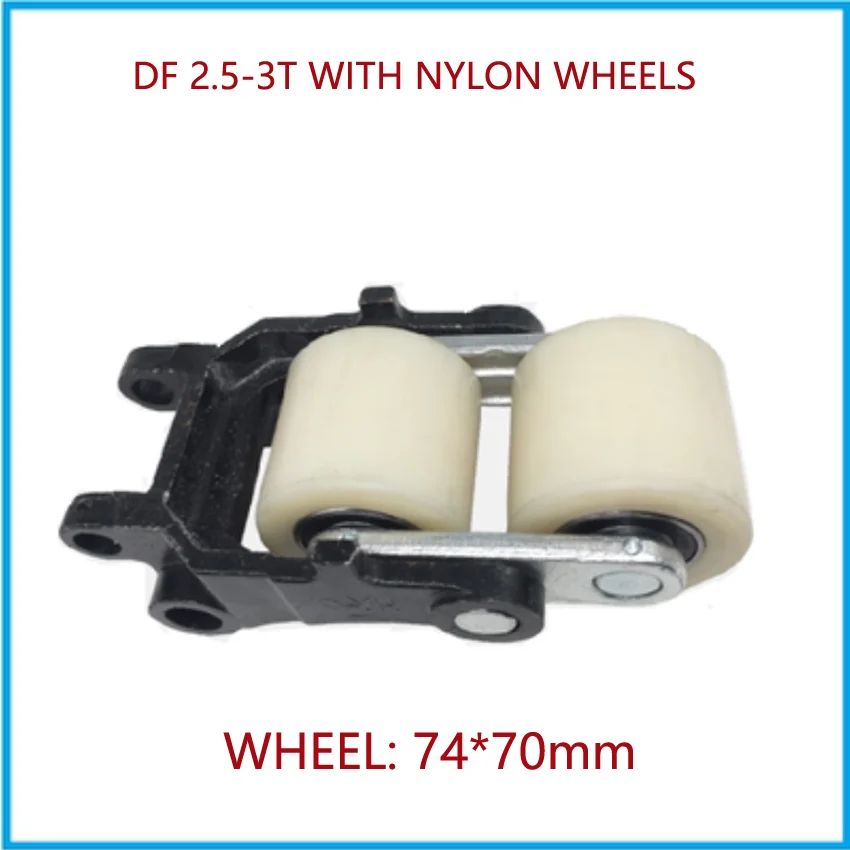 Hydraulic Forklift Wheel Frame With Wheels Fit For Noblift Hydraulic Pallet Truck Wheel Frame Nylon Wheel