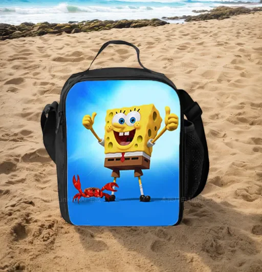 Водонепроницаемый школьный ланч-бокс SpongeBob SquarePants