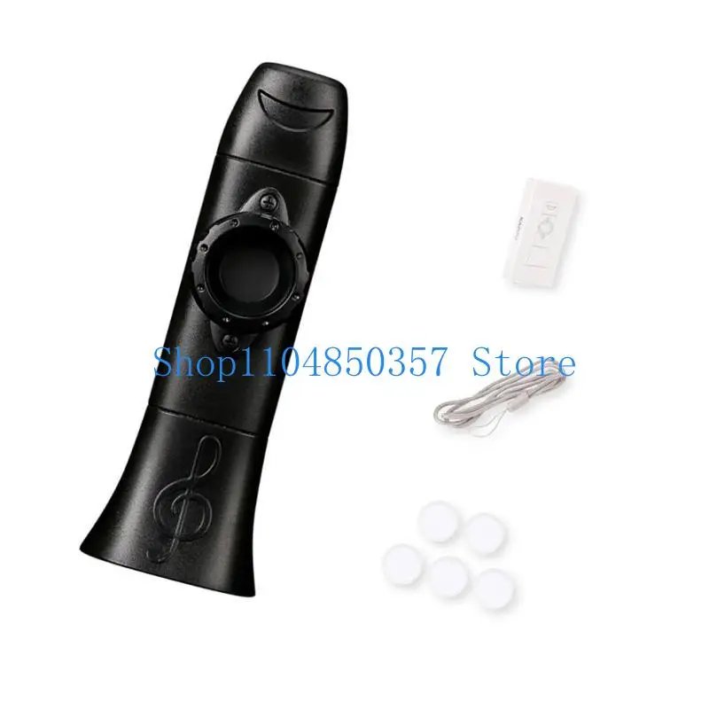 

5asd Plastic Kazoo with Lanyard and Membranes For Music Classes Party Outdoor Activities Colorful Plastic Musical Instrument