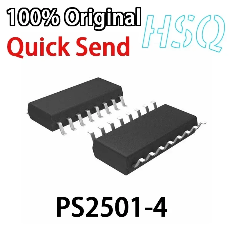 5PCS New Photocoupler PS2501-4 Patch SOP16 PS2501 DIP-16 Direct-plug 4-way Photoisolator