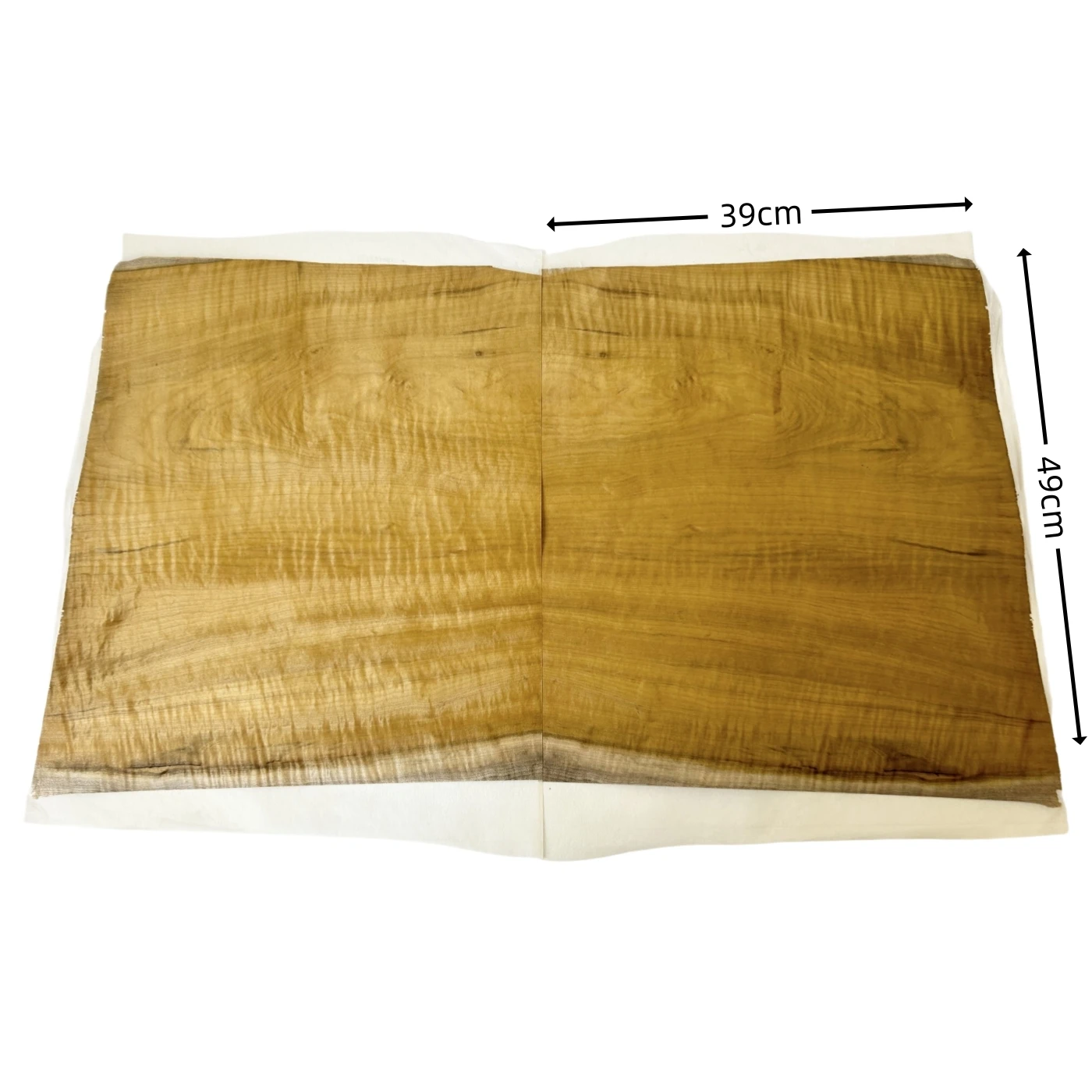 Figured/Burl Veneer of Golden Phoebe, Wooden Veneer Craft for Restoration of Furniture, Tabletops and Stereo Speakers DIY Uses