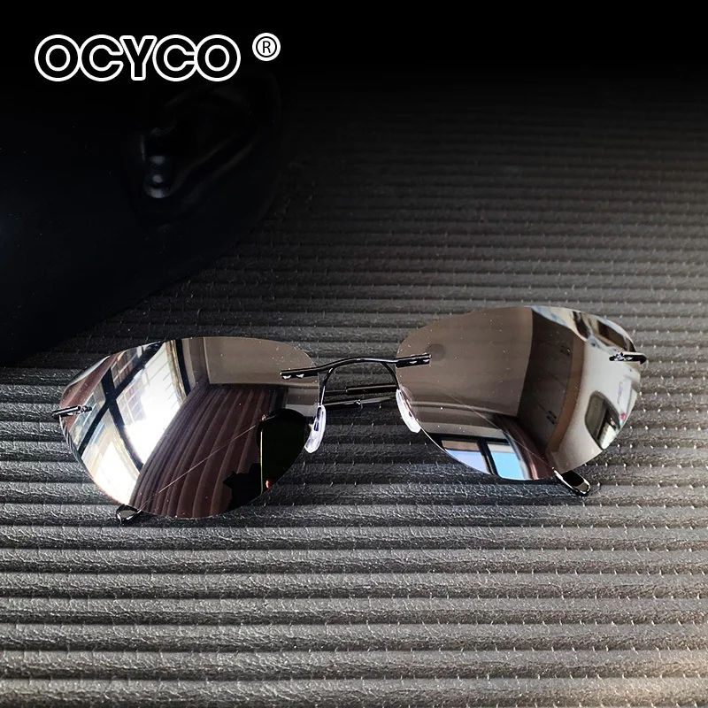 2025 Cyber Y2k The Matrix Neo Style Polarized Sunglasses Ultralight Rimless Photochromic Driving Glasses image 5